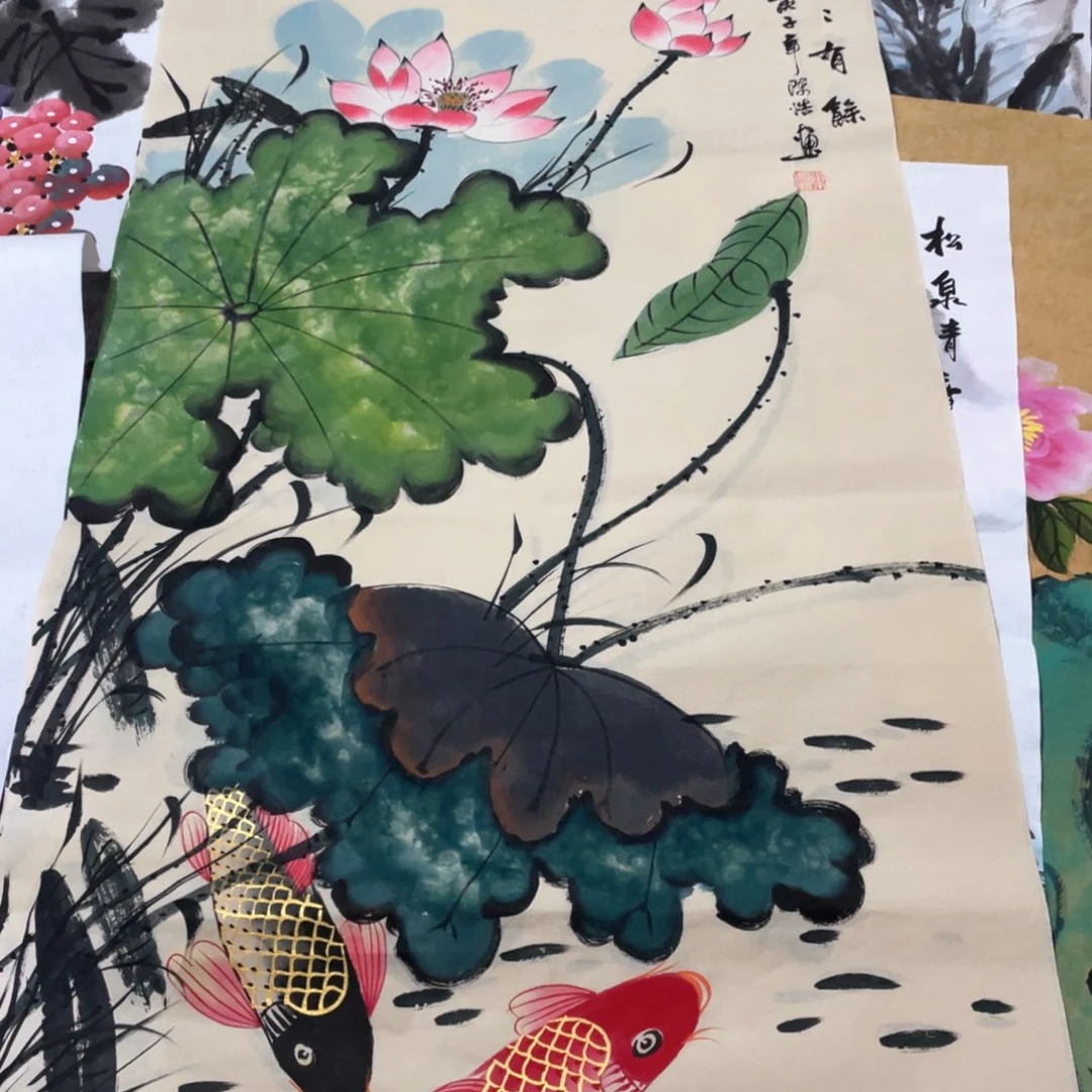 国画 国画作品画心一张