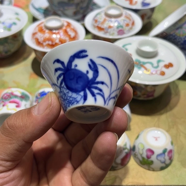 纯手绘精品盖碗杯