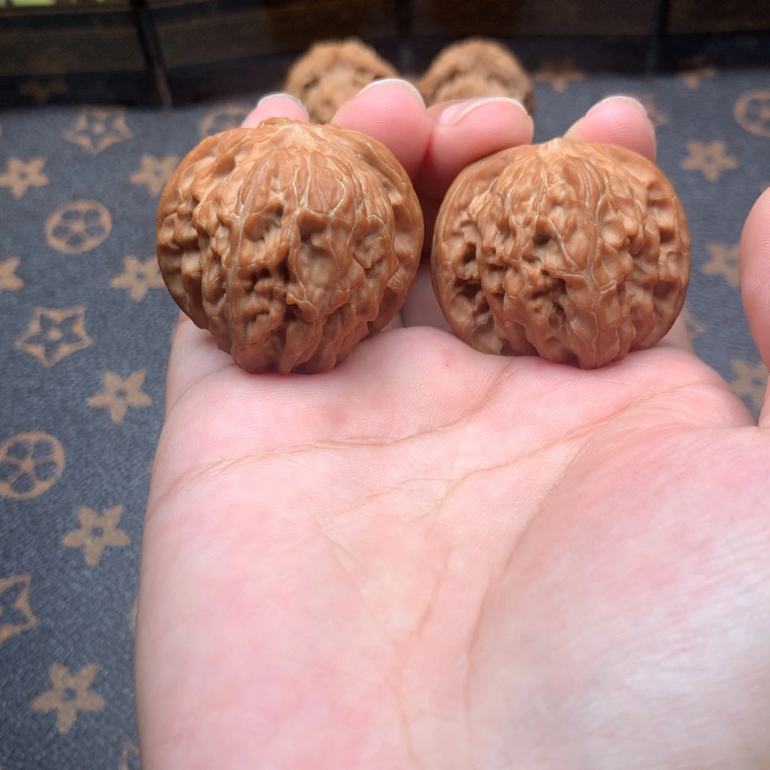 文玩核桃把件磨盘