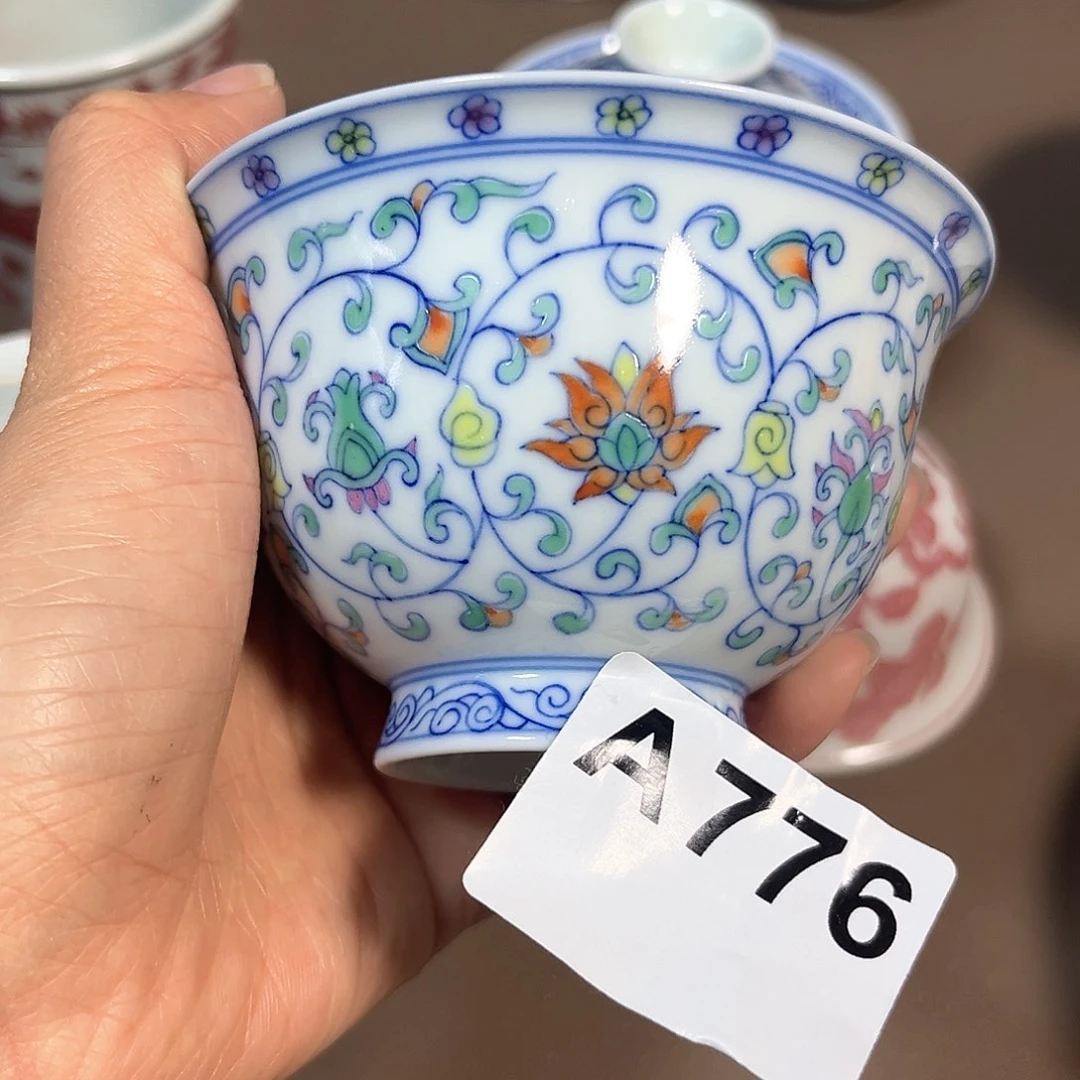 寒*微瑕手工手绘茶具776