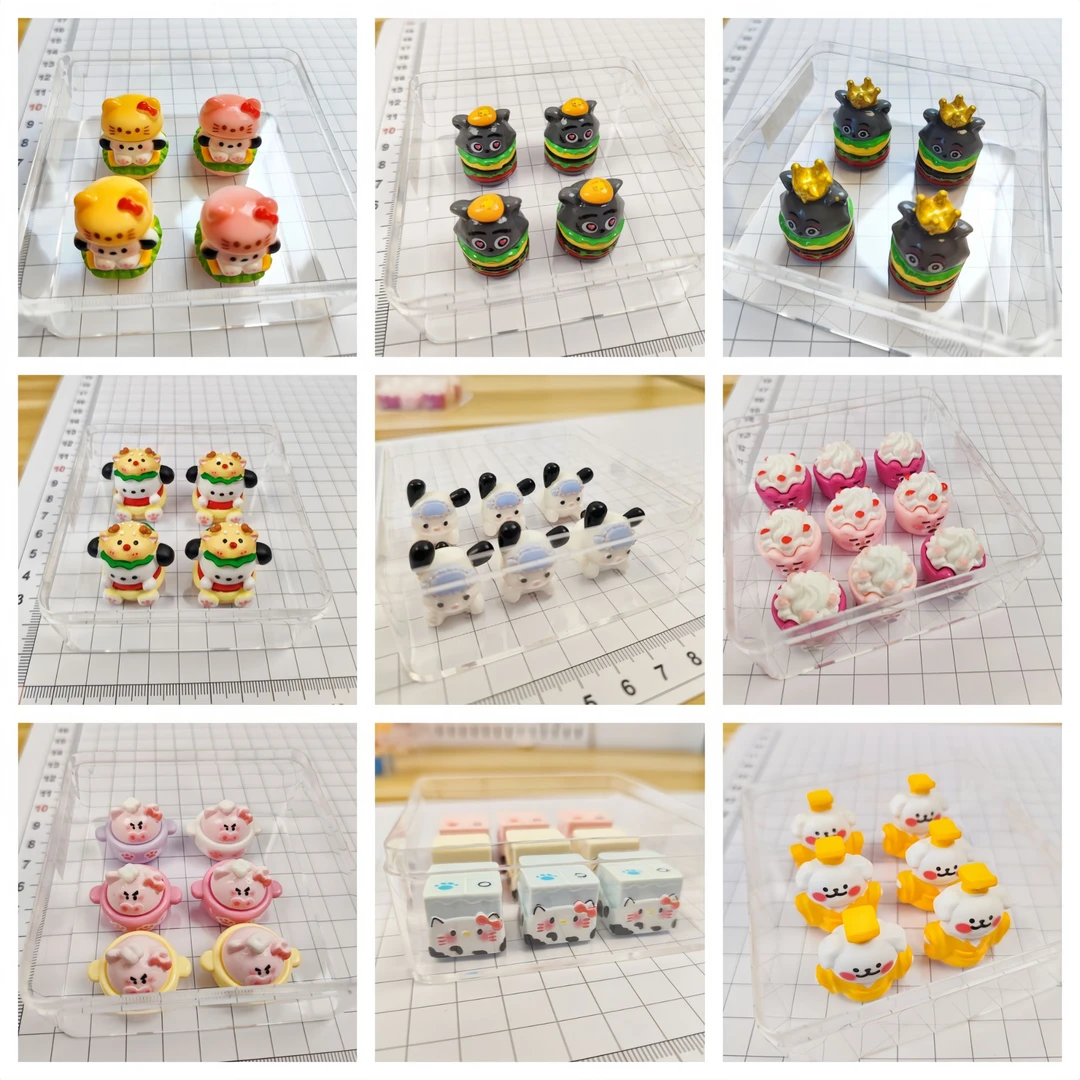 LA15系列小捏捏模具食品级硅胶滴胶火漆蜡模具皇帝小狗太监kt牛奶