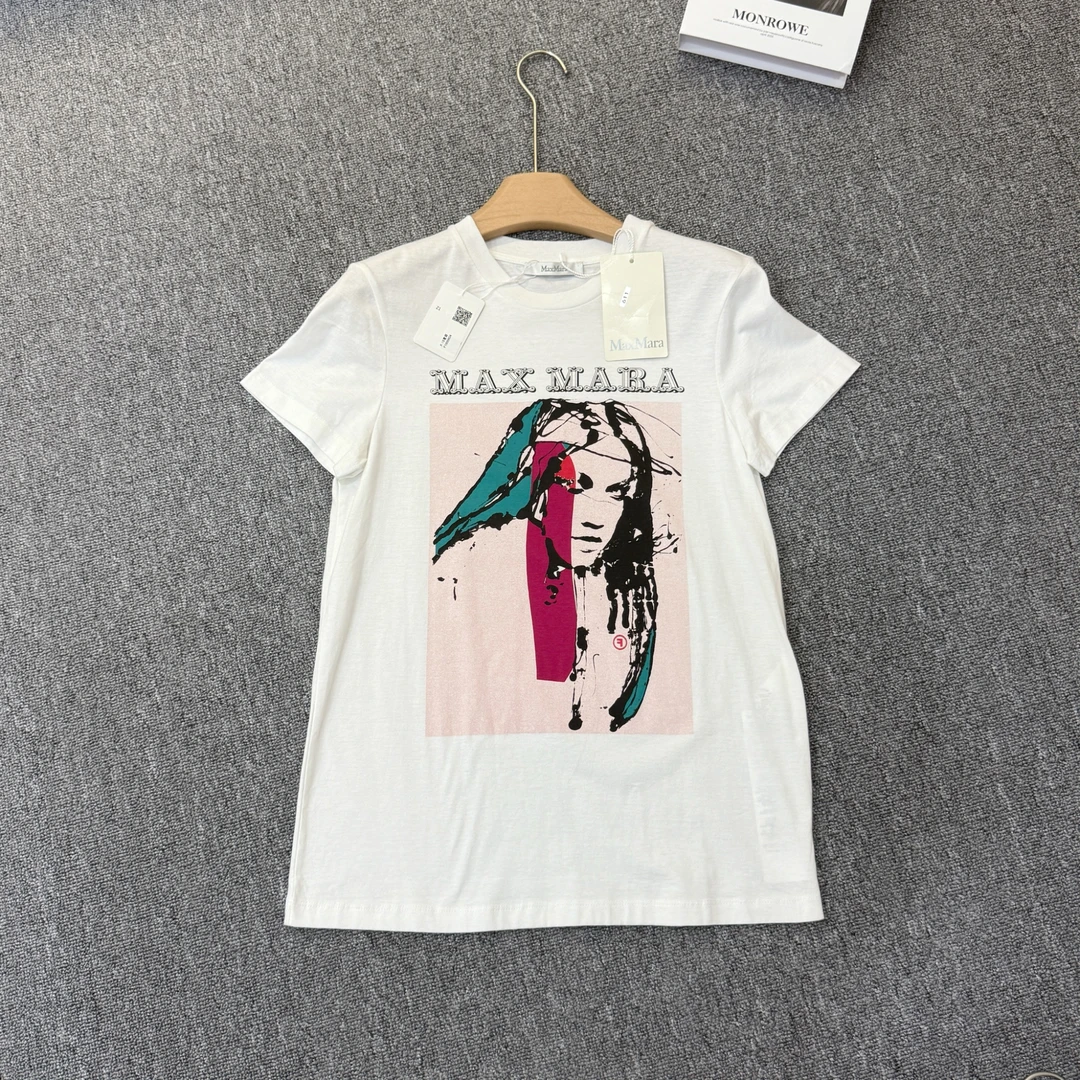 未使用 MaxMara Divina系列 短袖白色 尺码XS/F1600604