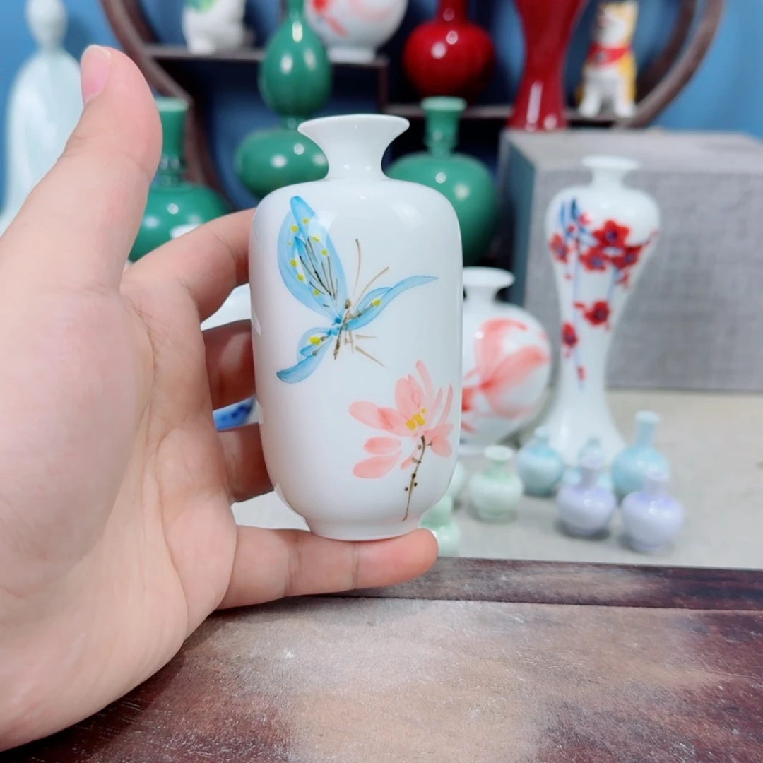 陶瓷手工小花器摆件