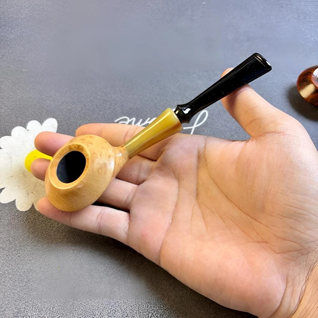 哲派-石楠木精品牛角飞碟直斗