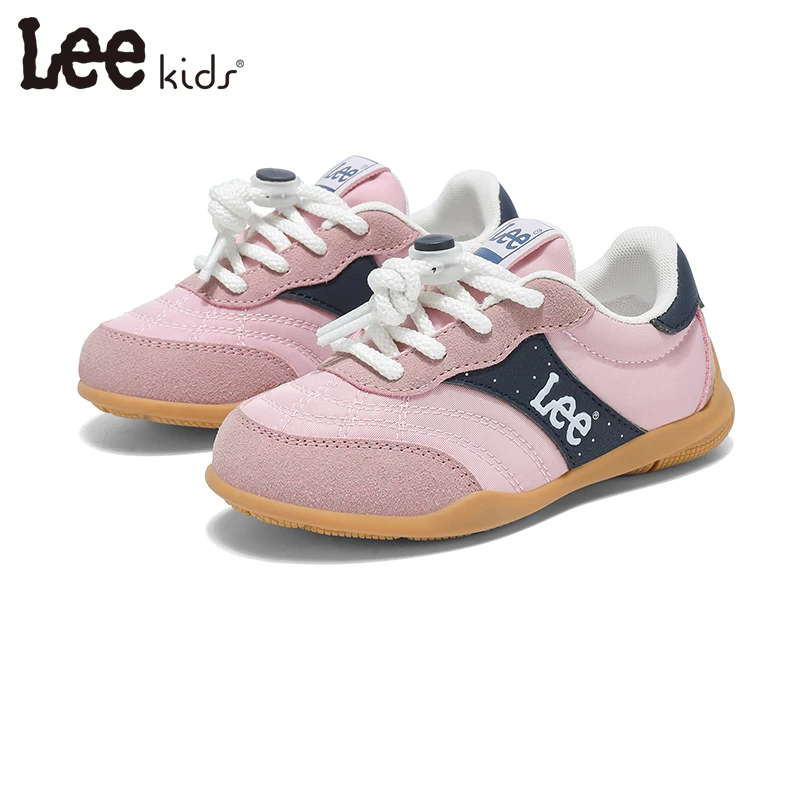 Leekids开学季新款粉色童鞋软底防滑女童运动鞋防滑儿童运动鞋男