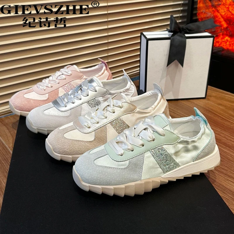 纪诗哲德训鞋女ins潮2025秋季新款拼色潮流时尚板鞋休闲运动鞋