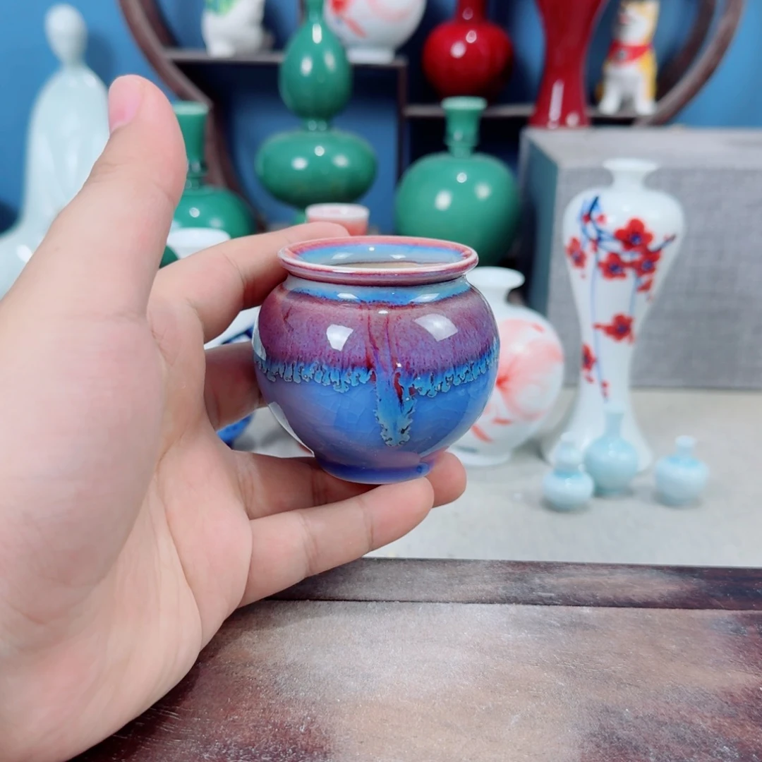陶瓷手工小花器摆件