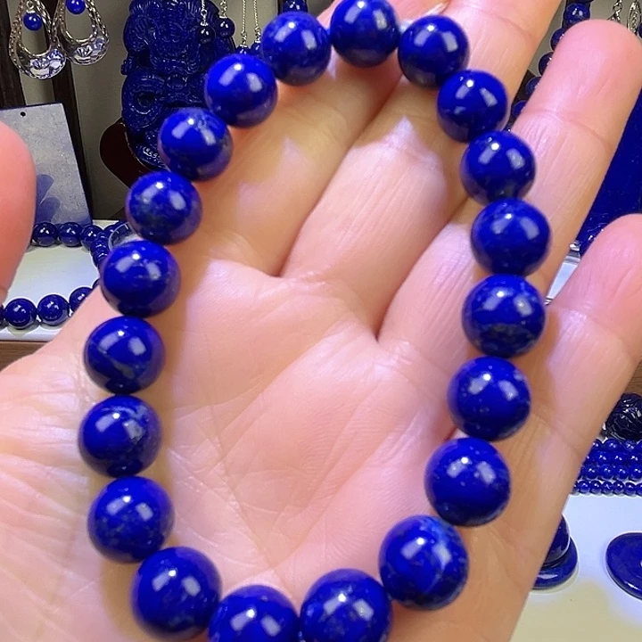 青金石未镶嵌颈饰