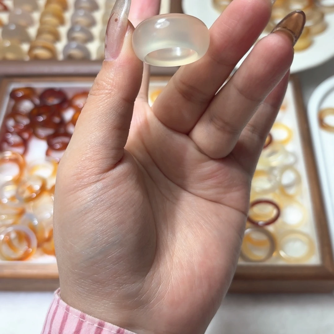 合金戒指玛瑙/玉髓342港15