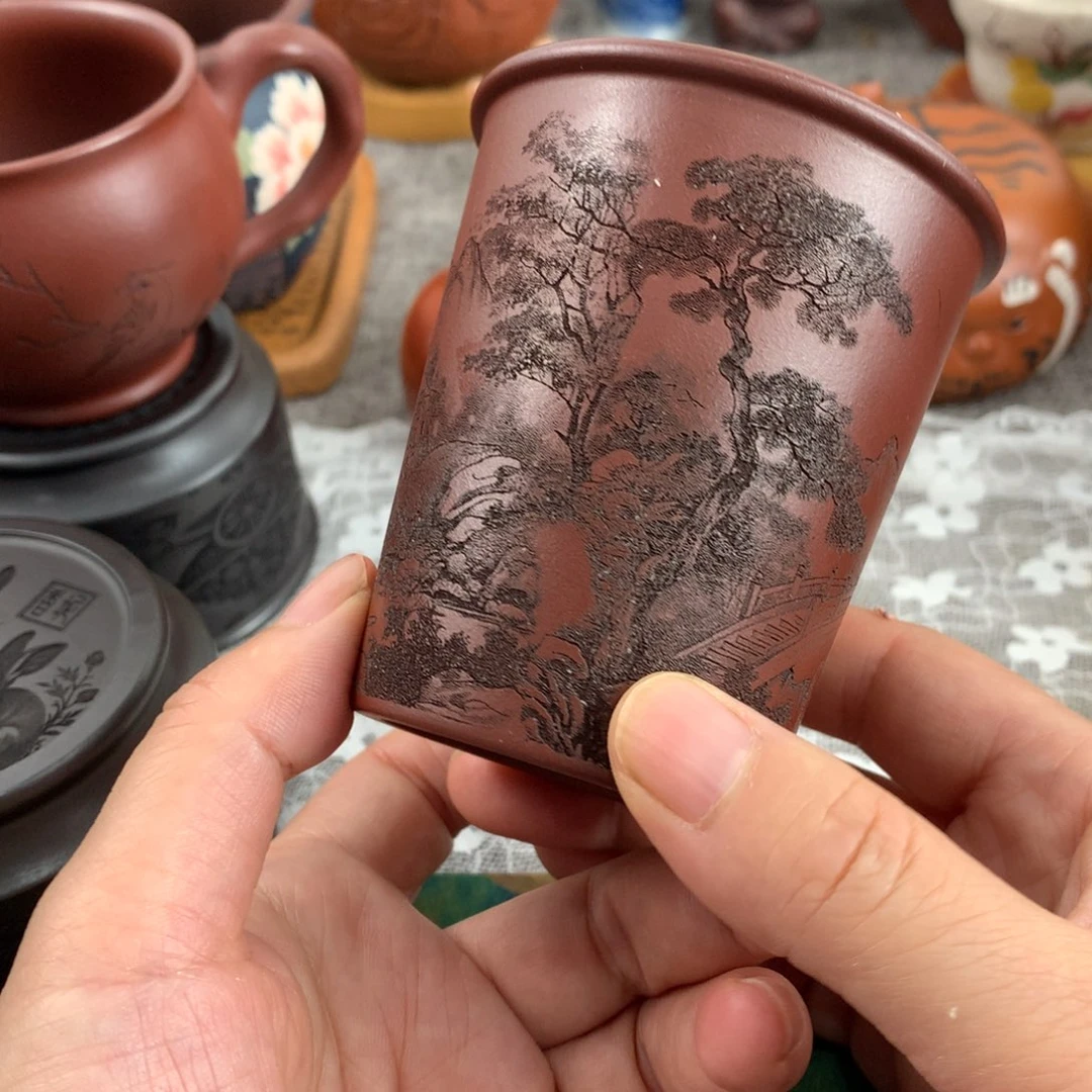 紫砂茶杯高端主人杯