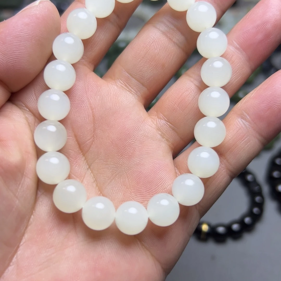 和田玉未镶嵌手链卡10