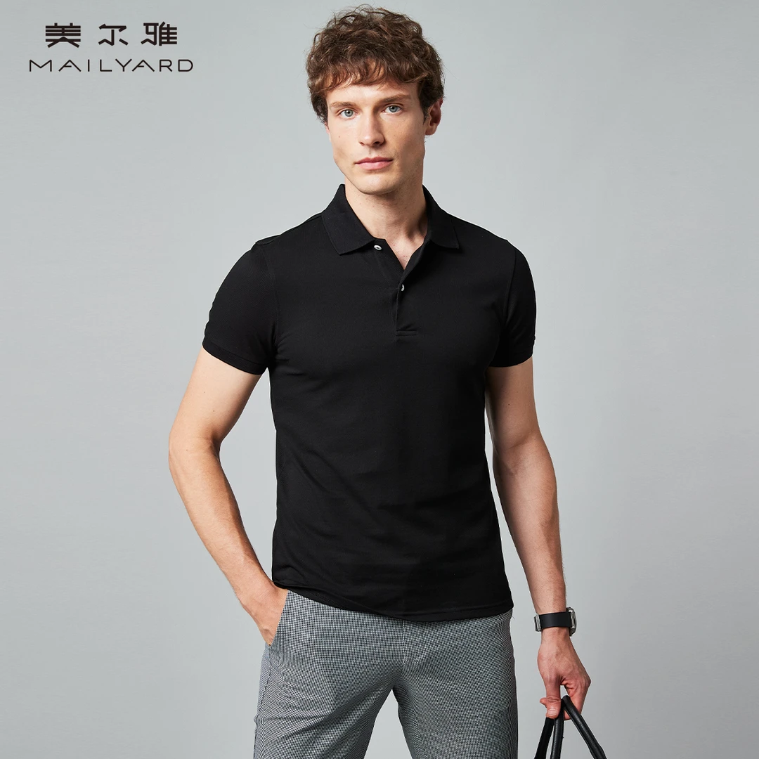 MAILYARD/美尔雅短袖T恤 纯棉商务男士夏季翻领休闲polo衫 720