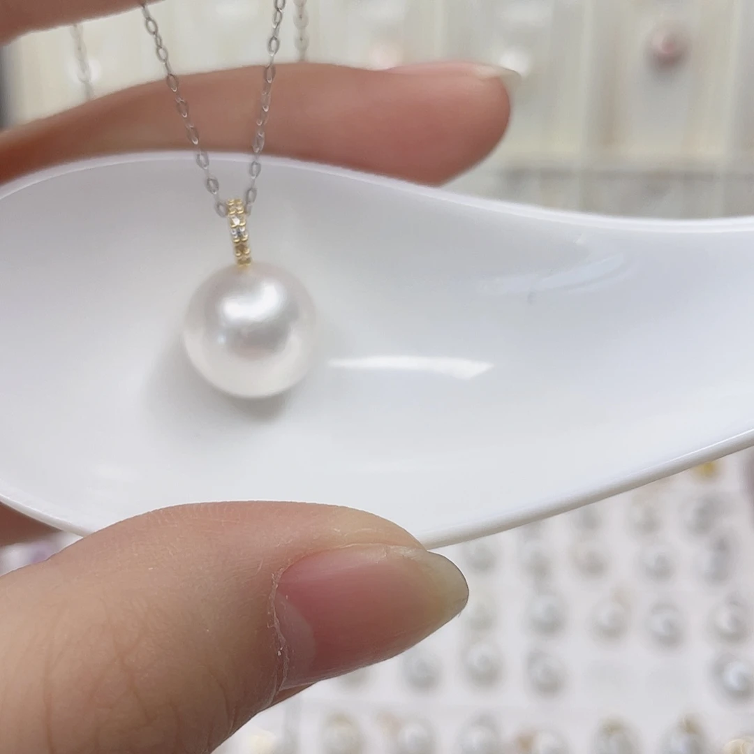 合金淡水珍珠吊坠(赠链)