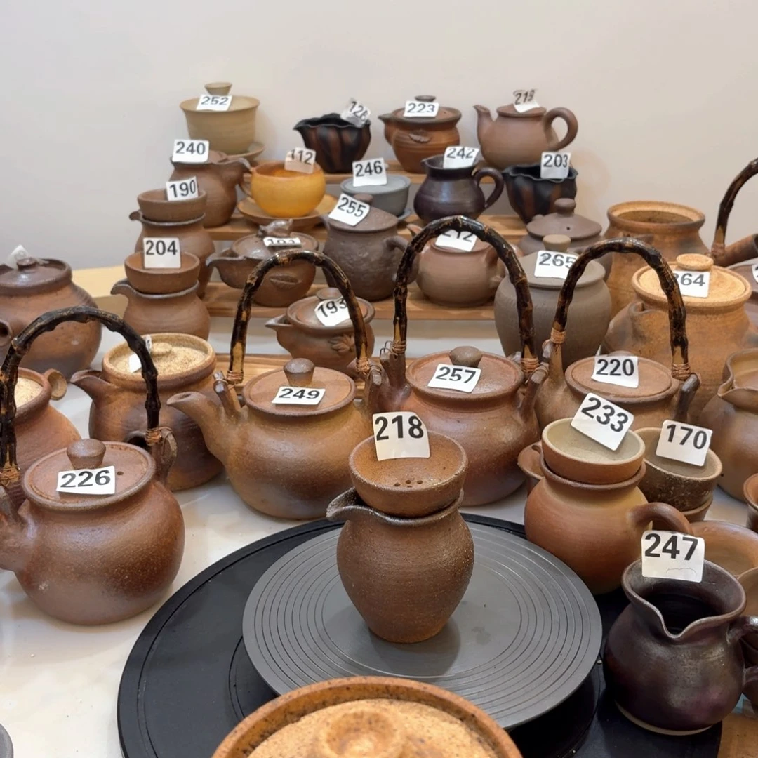 紫***来火山泥粗陶公道杯