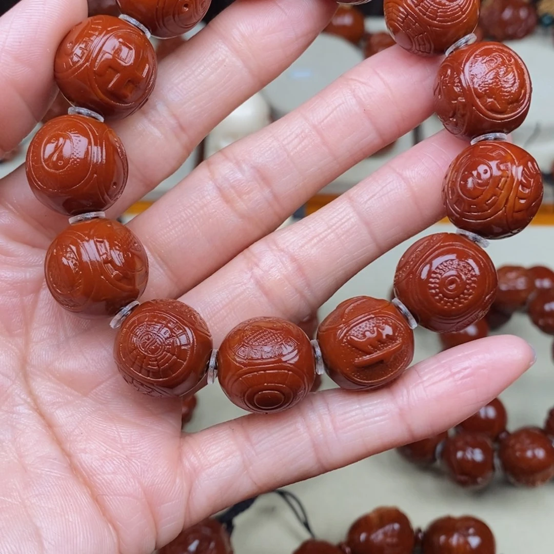 橄榄核吊坠承*四象八卦