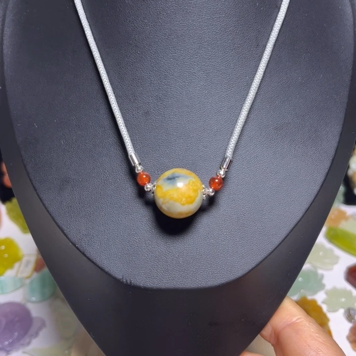 蛇纹石玉未镶嵌吊坠(赠链)