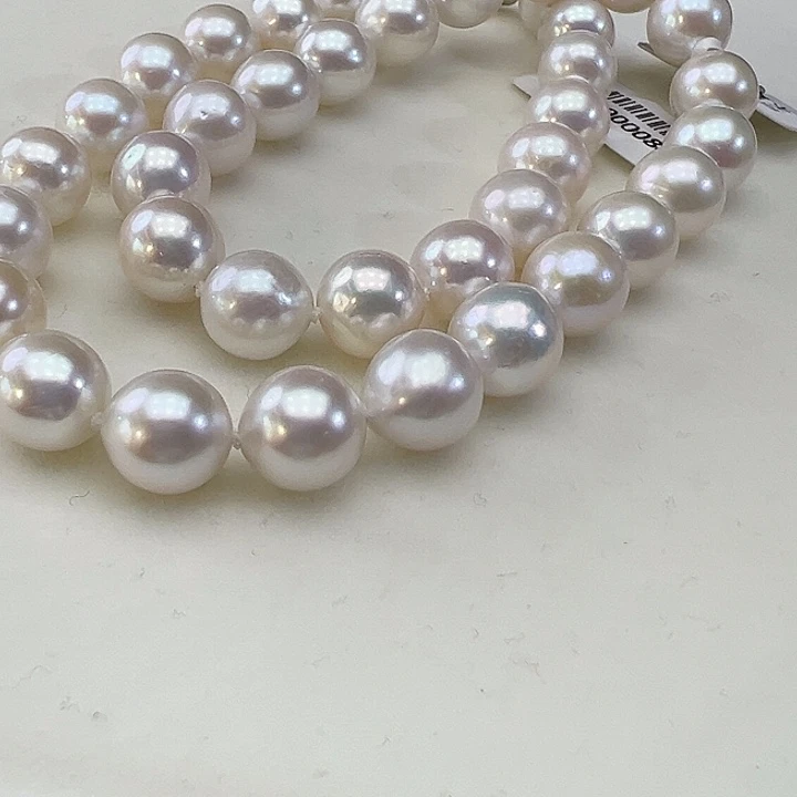 淡水珍珠银S925镶嵌颈饰➕10-11高品极光炫彩