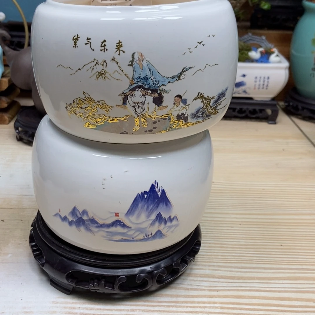 瓷片陶瓷花盆陶瓷艺术