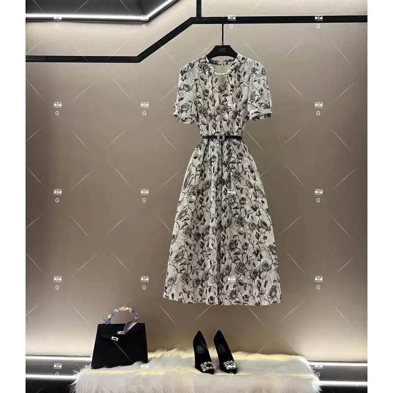 春夏优雅百搭时尚中国风女装连衣裙 GS-57011