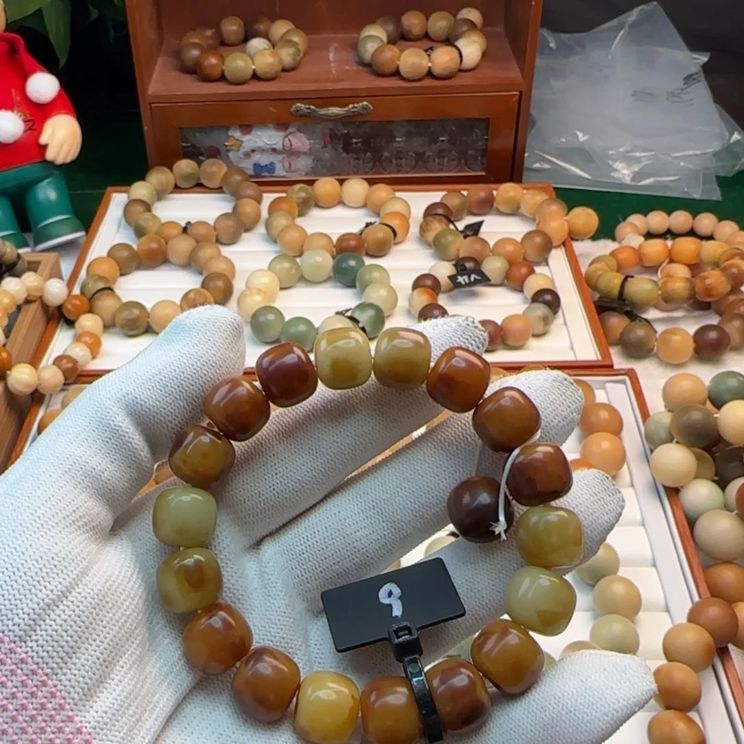 菩提根/象牙果手串卡12桶珠全品9