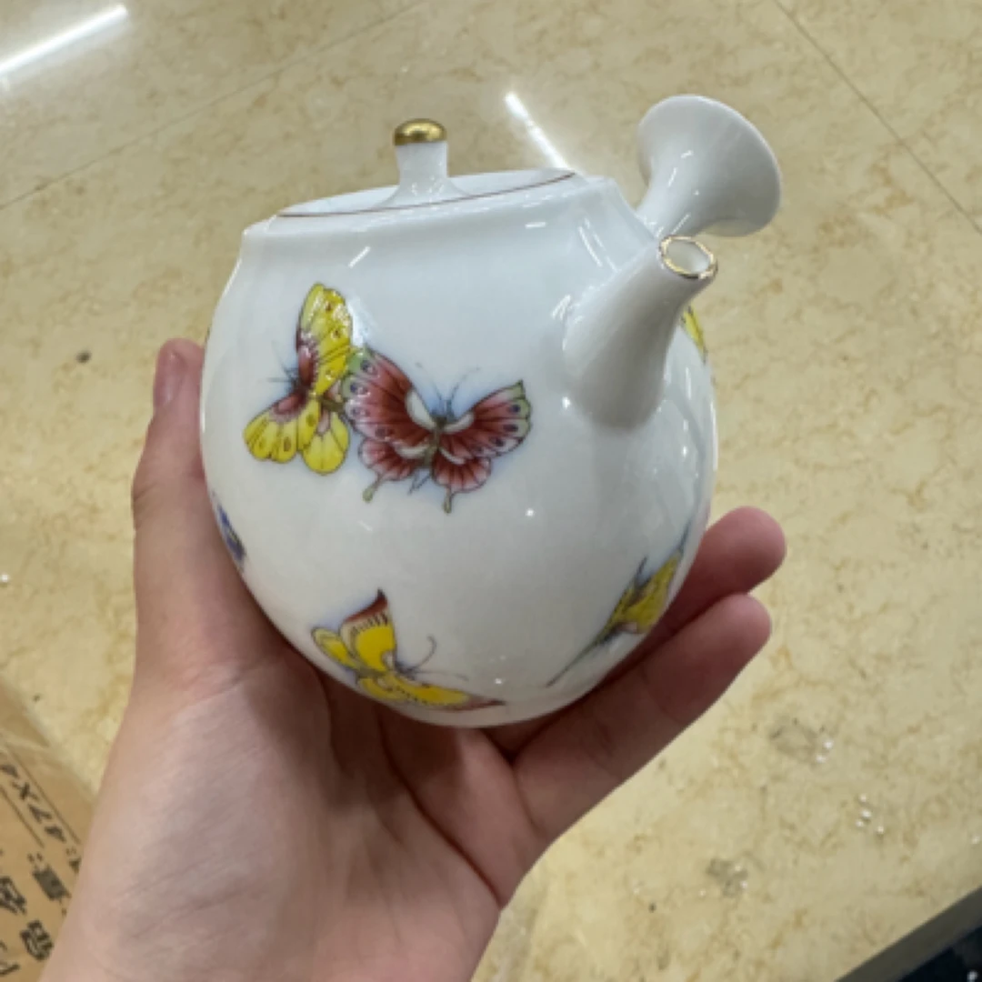 日式回流蝴蝶夫人侧把壶