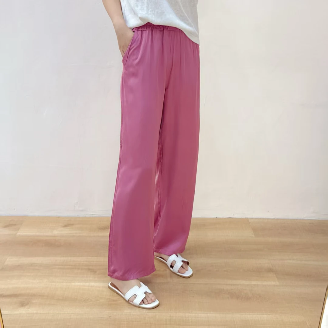 （不退不换）人手一条.【贡缎人造棉】气质百搭直筒裤