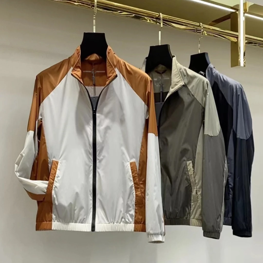【秋款上新】拼色 男士拉链立领外套#9067款