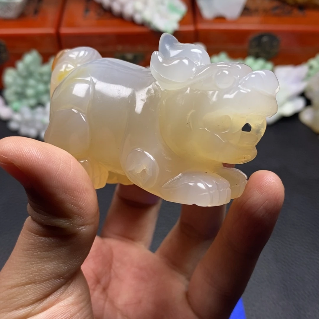 辉***玛瑙/玉髓未镶嵌手把