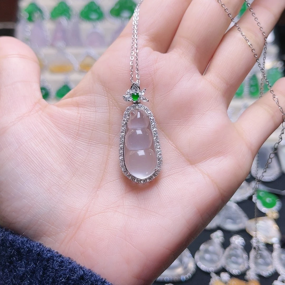石英质玉颈饰银S925镶嵌?****✨