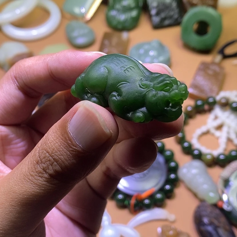 【闪购商品】和田玉（碧玉）未镶嵌挂件一*