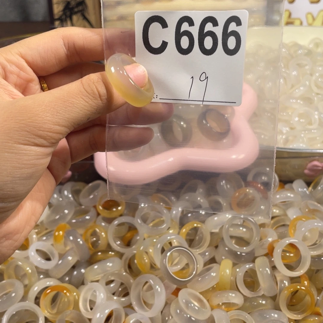 未镶嵌戒指玛瑙/玉髓666