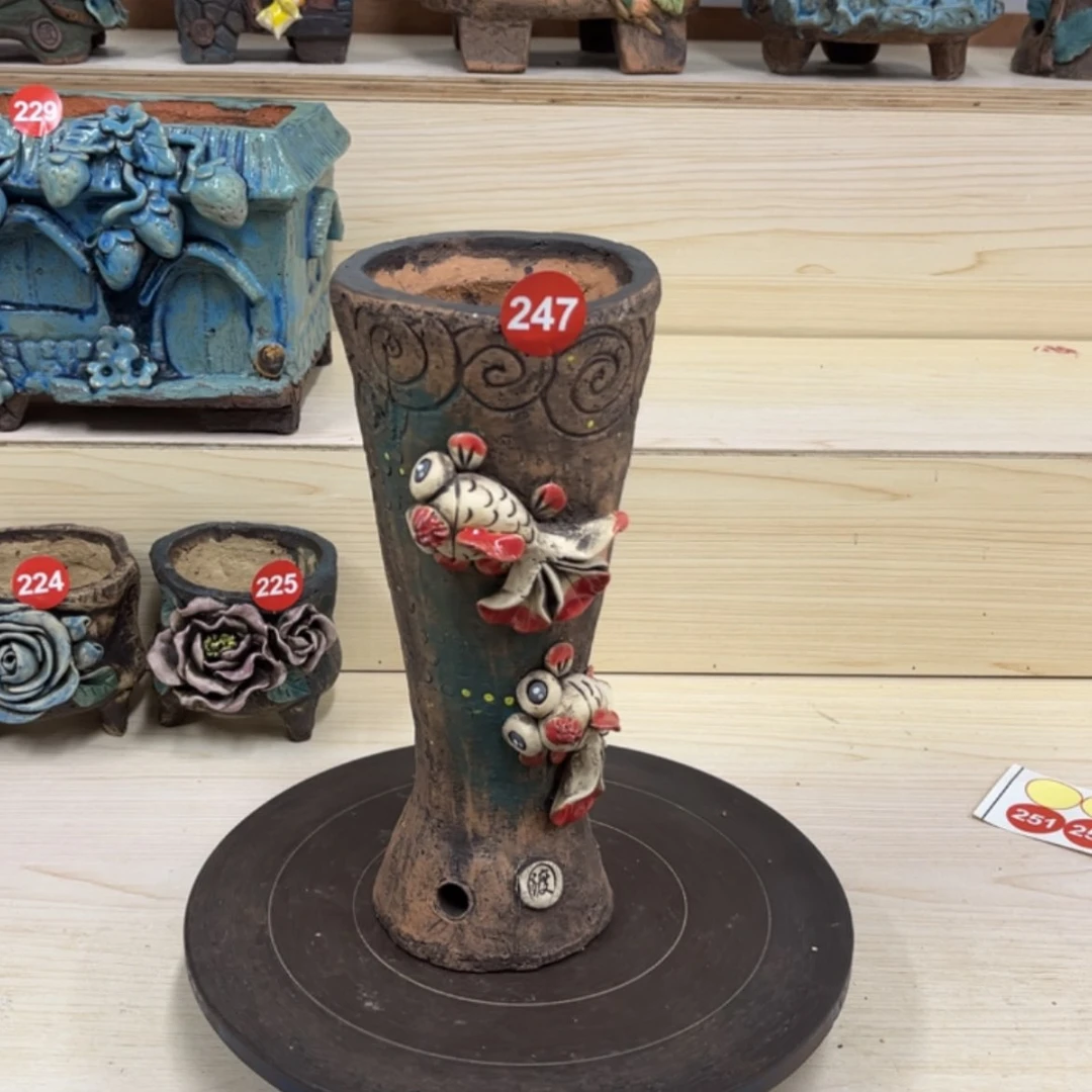 【闪购商品】紫砂花盆247号微瑕内口10外高26.5
