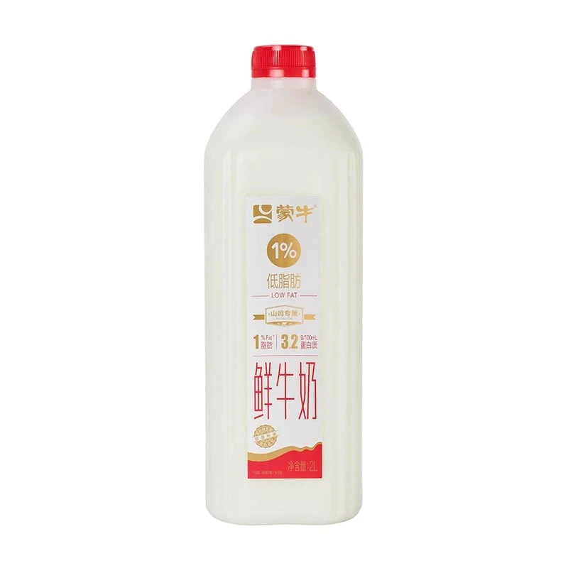 蒙牛 低脂鲜牛奶 2L/瓶