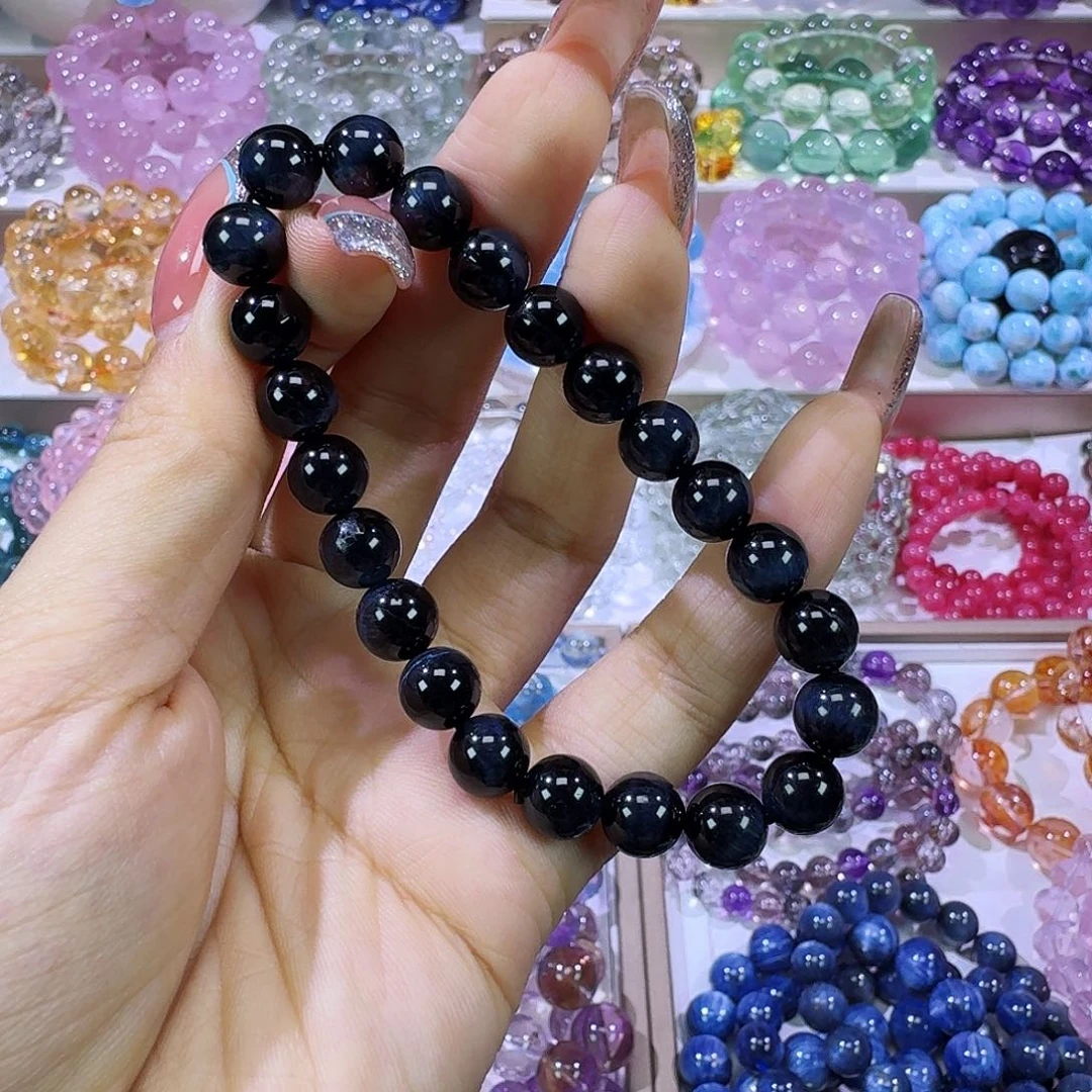 鱼****未镶嵌手链水晶蓝虎8