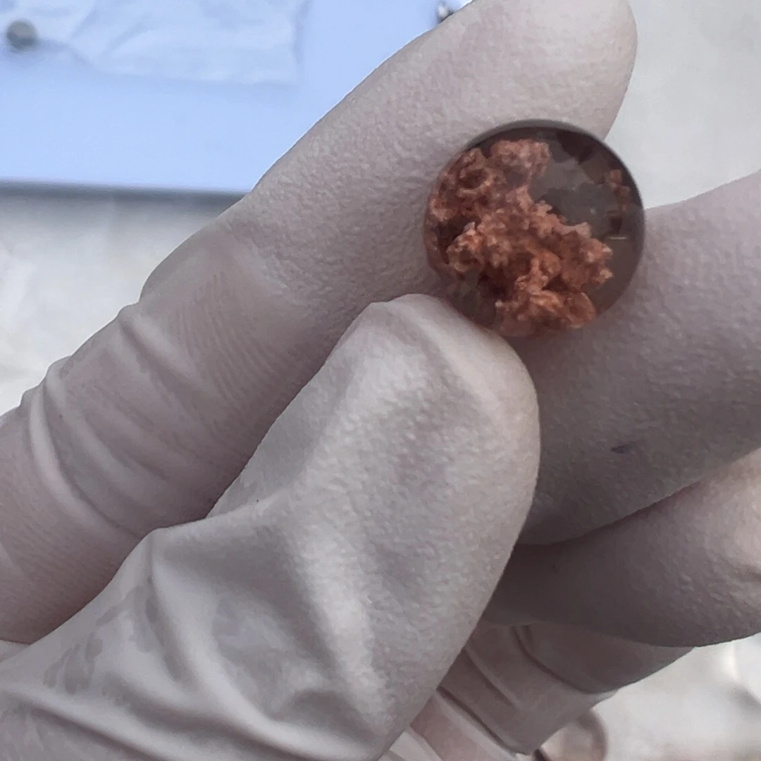 水晶粉幽灵11.2mm定制不退换未镶嵌R****n