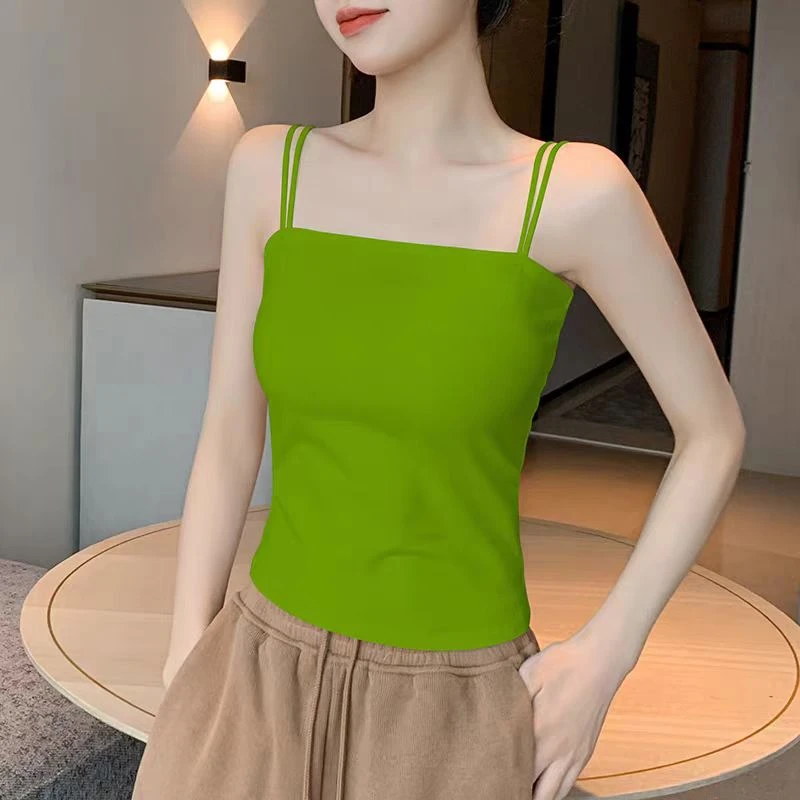 A25吊带背心女春夏外穿纯色小吊带