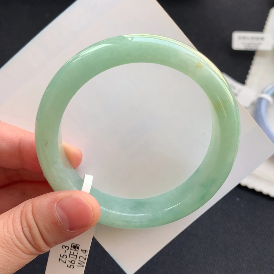 翡翠未镶嵌手镯22号56正