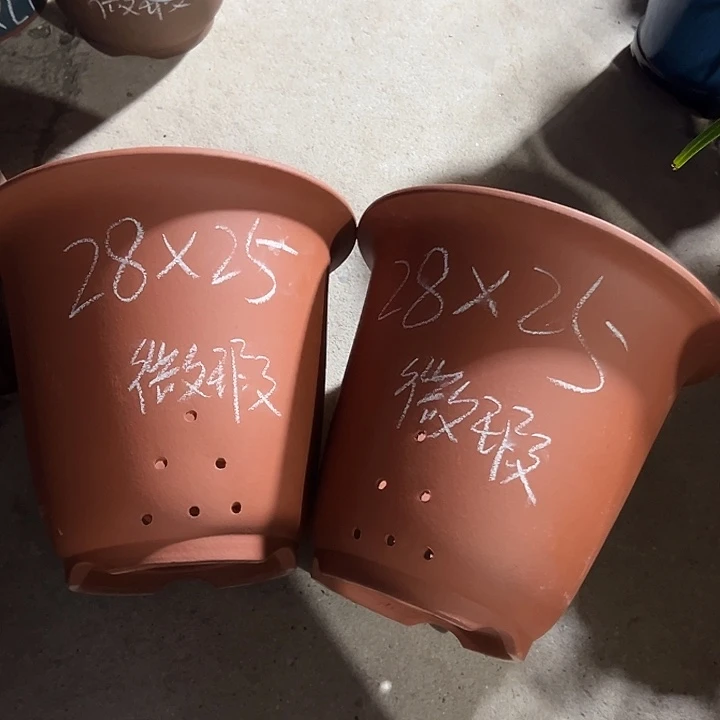 紫砂花盆宜兴紫砂花盆2只