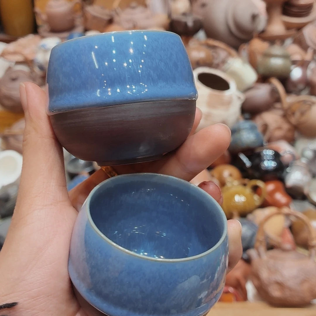 柴烧老岩泥高温茶器皿