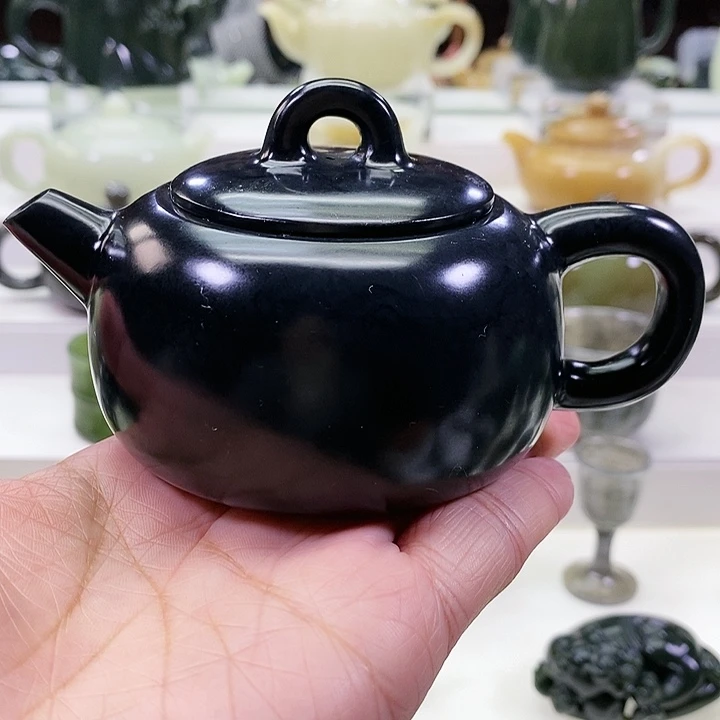 未镶嵌和田玉挂件茶壶170m l