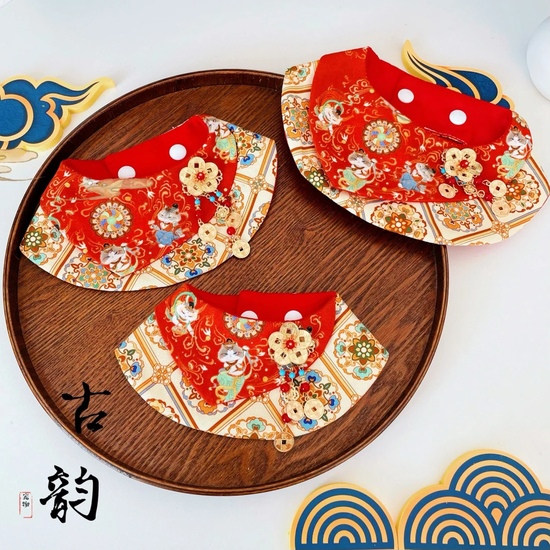 猫咪狗狗可爱口水巾宠物围脖围兜小型犬装饰