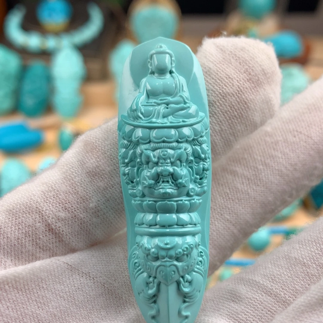 绿松石未镶嵌金刚杵