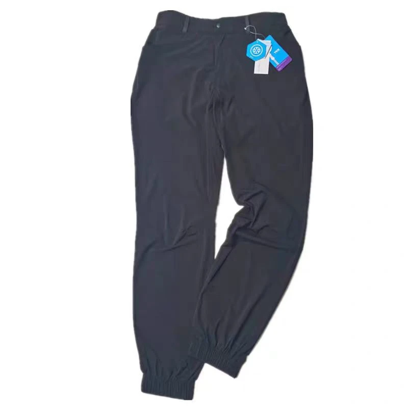 男夏季休闲裤轻薄户外速干裤弹力透气修身小脚裤皮肤裤收口运动裤