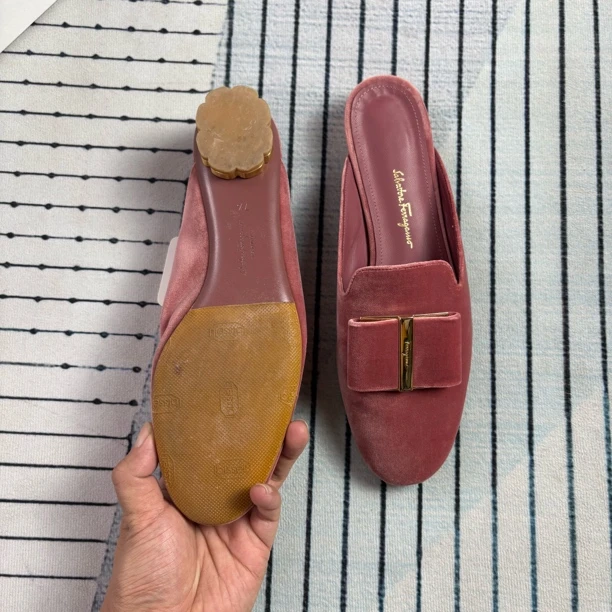 95新 FERRAGAMO/菲拉格慕 菲拉格慕半拖三七半