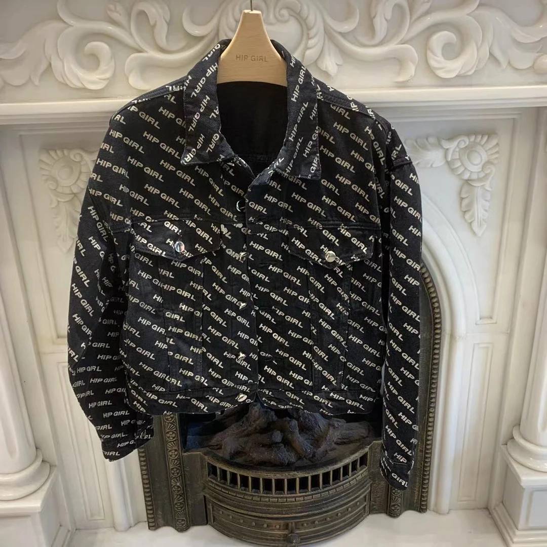 牛仔外套女春秋冬装炸街欧版宽松MK牛仔衣202212054