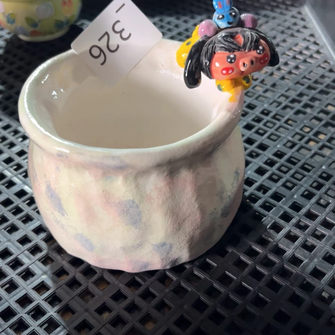 红陶黑***r326花盆1个