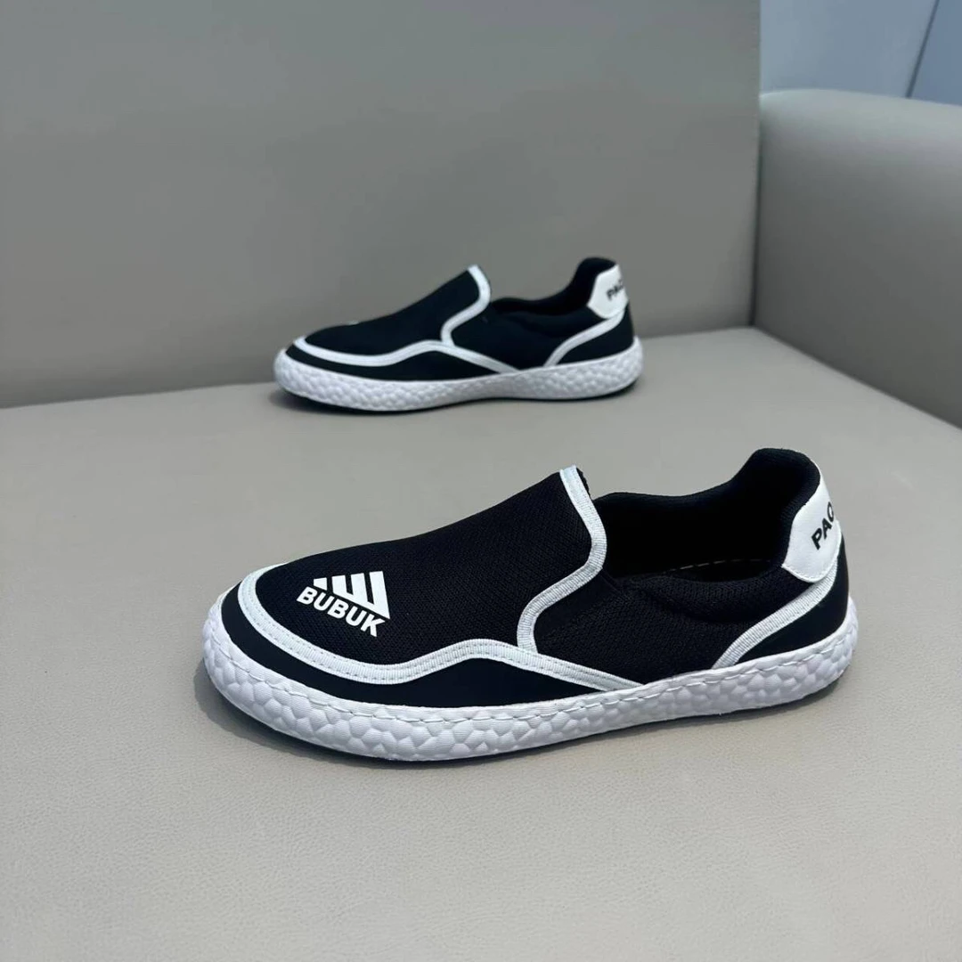 一脚蹬男鞋夏季透气百搭潮流板鞋2024新款青少年休闲帆布小白潮鞋