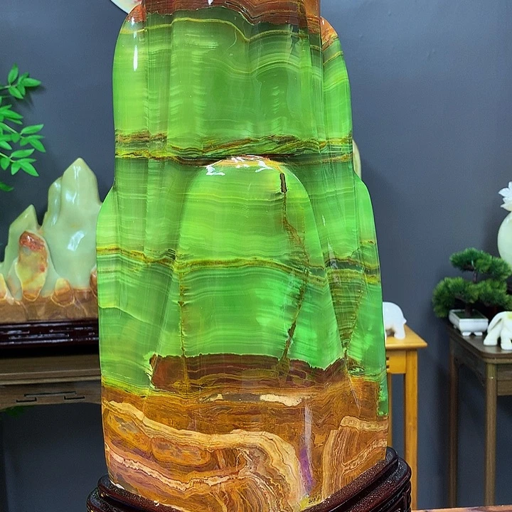 石材靠山摆件创意工艺品