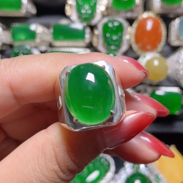 颈饰银S925镶嵌翡翠翡翠