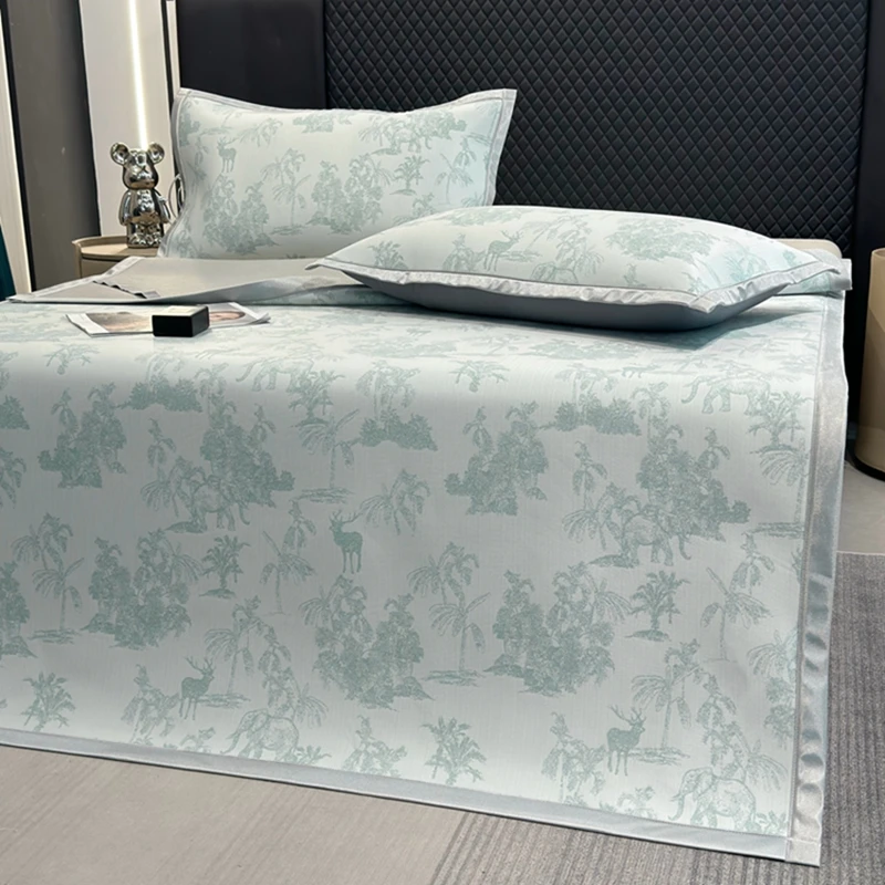 凉席乙纶冰丝高分子凉席平铺可折叠水洗可机洗空调凉席